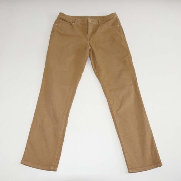 Chico's Women's So Slimming Girlfriend Ankle Jeans Size 0 / 4 Brown Stretch - Picture 1 of 6